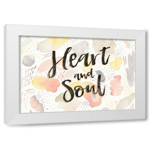 Meadow Breeze VII White Modern Wood Framed Art Print by Marshall, Laura