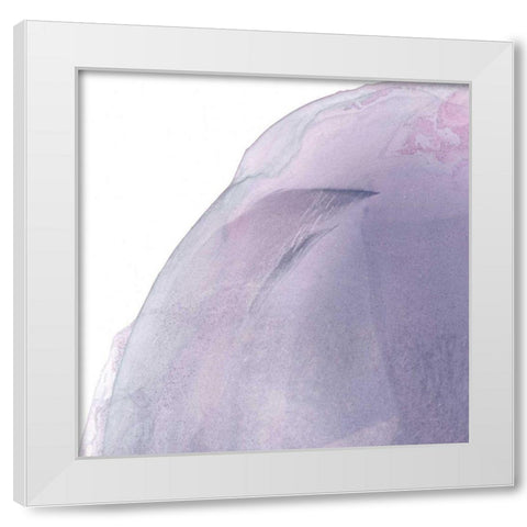 Swish of Magenta I White Modern Wood Framed Art Print by Rhue, Piper