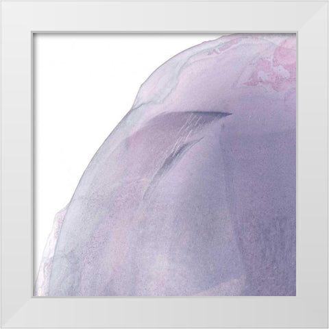 Swish of Magenta I White Modern Wood Framed Art Print by Rhue, Piper