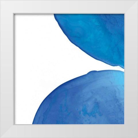 Pools of Turquoise III White Modern Wood Framed Art Print by Rhue, Piper