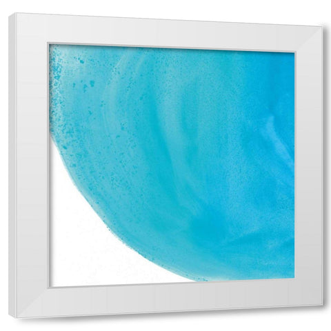 Pools of Turquoise IV White Modern Wood Framed Art Print by Rhue, Piper