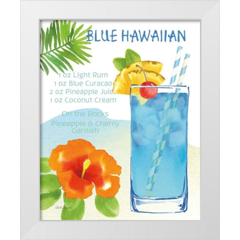 Tropical Getaway I White Modern Wood Framed Art Print by Grove, Beth