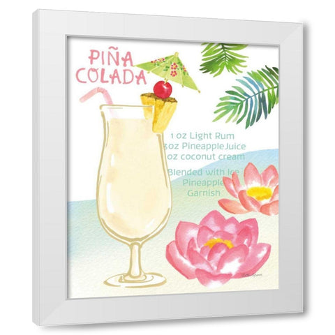 Tropical Getaway II White Modern Wood Framed Art Print by Grove, Beth