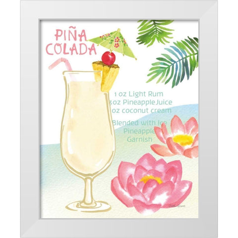 Tropical Getaway II White Modern Wood Framed Art Print by Grove, Beth