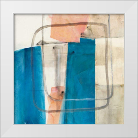 Passage I v2 White Modern Wood Framed Art Print by Schick, Mike