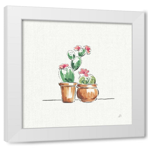 Desert Bloom VII White Modern Wood Framed Art Print by Brissonnet, Daphne