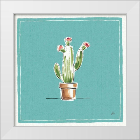 Desert Bloom VIII White Modern Wood Framed Art Print by Brissonnet, Daphne