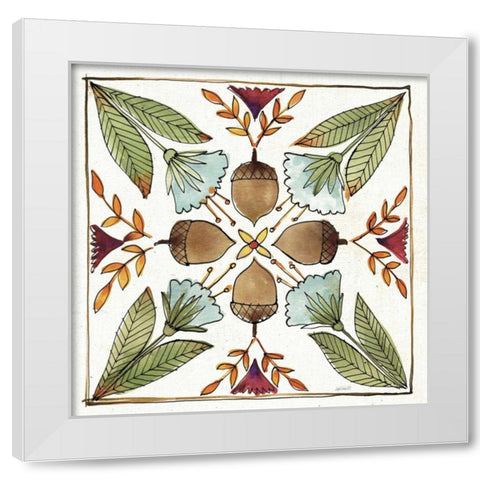 Festive Foliage VII White Modern Wood Framed Art Print by Tavoletti, Anne