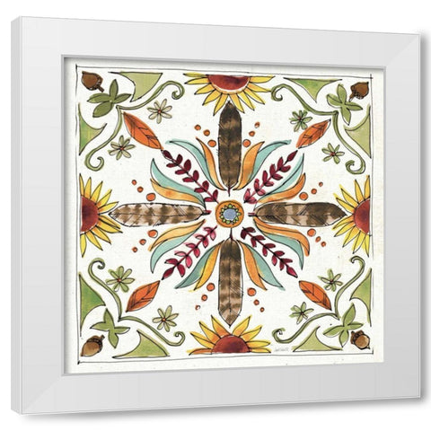 Festive Foliage VIII White Modern Wood Framed Art Print by Tavoletti, Anne