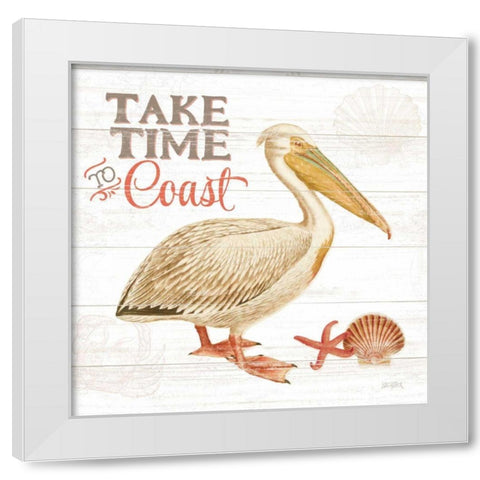 Bayside I White Modern Wood Framed Art Print by Pertiet, Katie