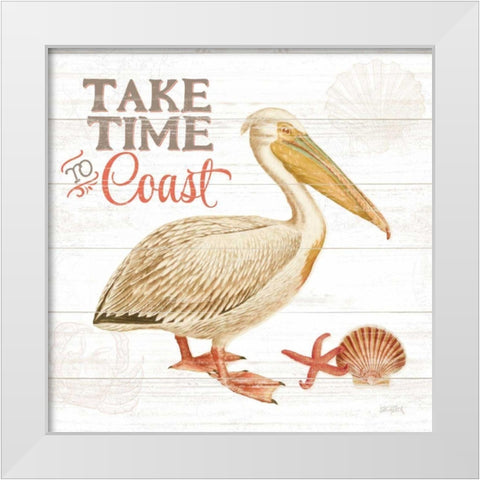 Bayside I White Modern Wood Framed Art Print by Pertiet, Katie