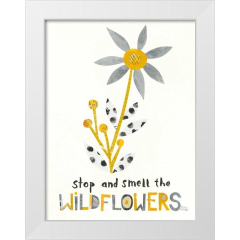 Bloom Boldly III White Modern Wood Framed Art Print by Averinos, Melissa