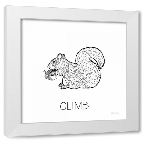 Color the Forest VIII Climb White Modern Wood Framed Art Print by DeNeige, Elyse