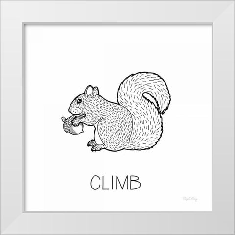 Color the Forest VIII Climb White Modern Wood Framed Art Print by DeNeige, Elyse