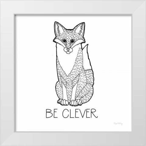 Color the Forest IV Be Clever White Modern Wood Framed Art Print by DeNeige, Elyse