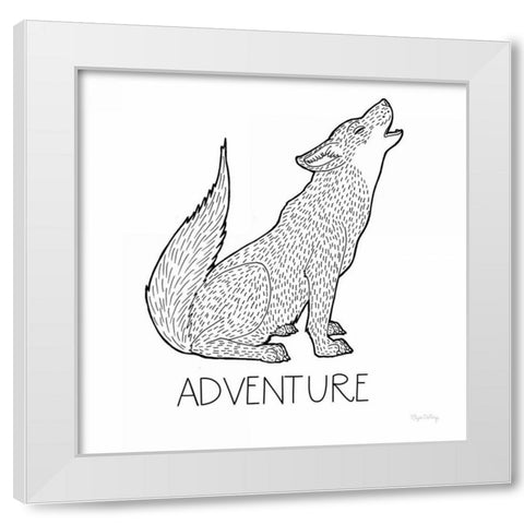 Color the Forest VI Adventure White Modern Wood Framed Art Print by DeNeige, Elyse