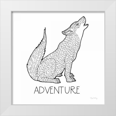 Color the Forest VI Adventure White Modern Wood Framed Art Print by DeNeige, Elyse