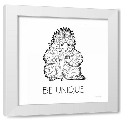 Color the Forest IX Be Unique White Modern Wood Framed Art Print by DeNeige, Elyse