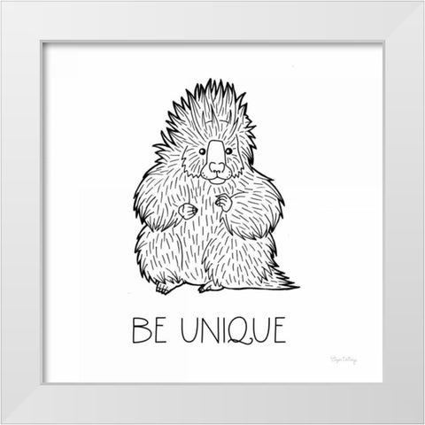 Color the Forest IX Be Unique White Modern Wood Framed Art Print by DeNeige, Elyse