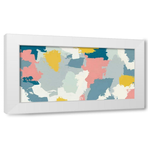 Happy III White Modern Wood Framed Art Print by Hershey, Moira