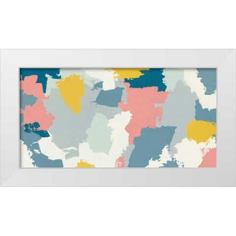 Happy III White Modern Wood Framed Art Print by Hershey, Moira