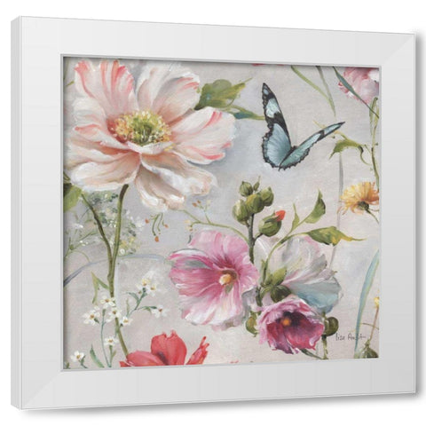 Antique Garden II White Modern Wood Framed Art Print by Audit, Lisa