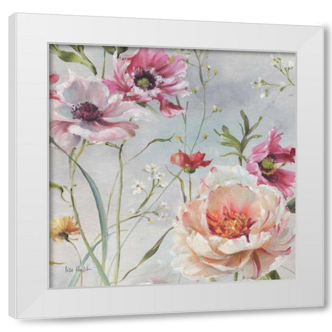 Antique Garden III White Modern Wood Framed Art Print by Audit, Lisa