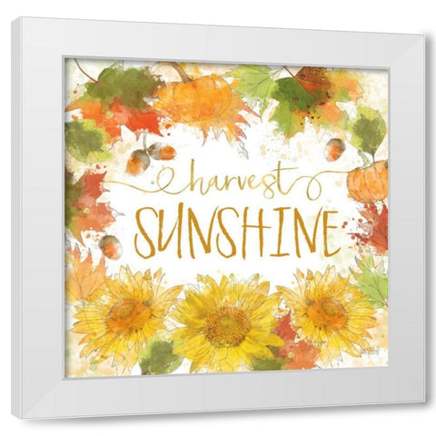 Harvest Splash III White Modern Wood Framed Art Print by Pertiet, Katie