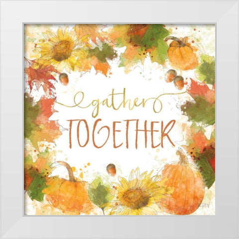 Harvest Splash IV White Modern Wood Framed Art Print by Pertiet, Katie