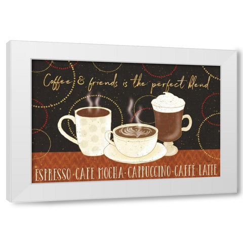 Fresh Coffee I White Modern Wood Framed Art Print by Audit, Lisa