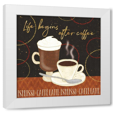 Fresh Coffee II White Modern Wood Framed Art Print by Audit, Lisa