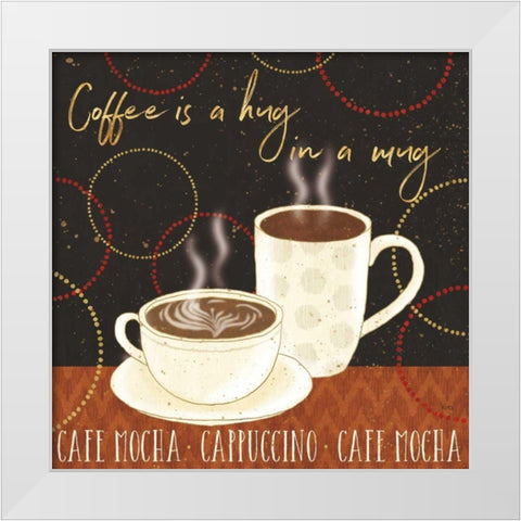 Fresh Coffee III White Modern Wood Framed Art Print by Audit, Lisa