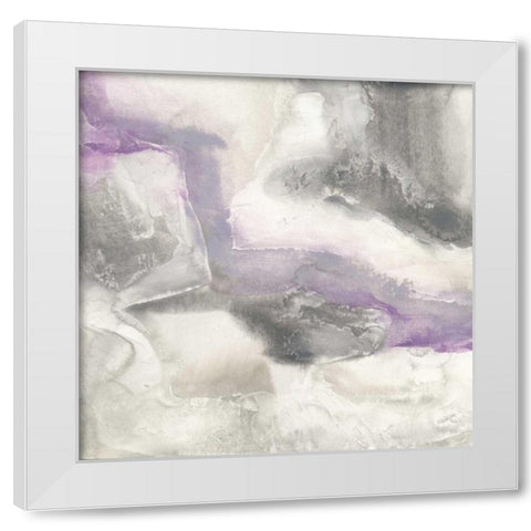 Shades of Amethyst I White Modern Wood Framed Art Print by Paschke, Chris