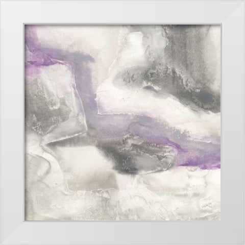 Shades of Amethyst I White Modern Wood Framed Art Print by Paschke, Chris