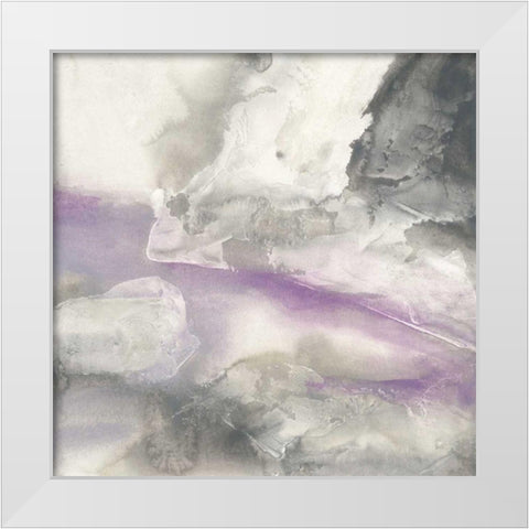 Shades of Amethyst II White Modern Wood Framed Art Print by Paschke, Chris