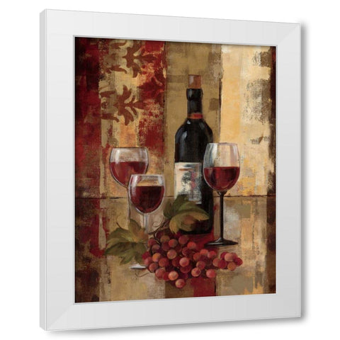 Graffiti and Wine II White Modern Wood Framed Art Print by Vassileva, Silvia