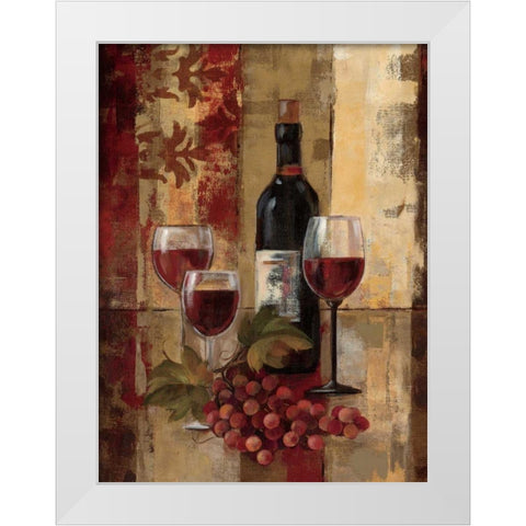 Graffiti and Wine II White Modern Wood Framed Art Print by Vassileva, Silvia