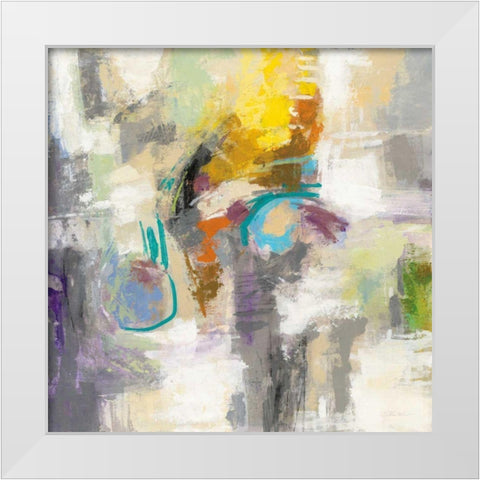Chalk on Asphalt White Modern Wood Framed Art Print by Vassileva, Silvia