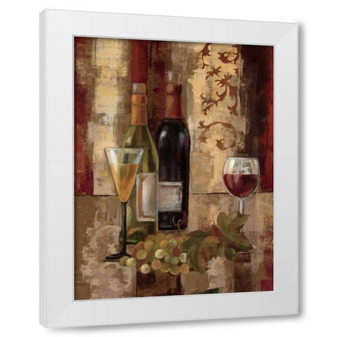 Graffiti and Wine III White Modern Wood Framed Art Print by Vassileva, Silvia