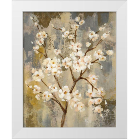 Neutral Branches I Crop White Modern Wood Framed Art Print by Vassileva, Silvia