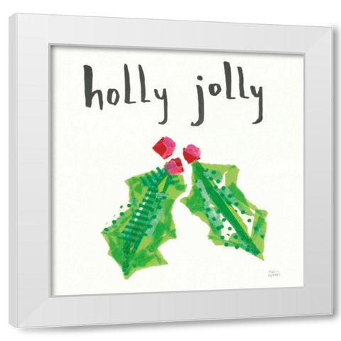 Joyful Season II White Modern Wood Framed Art Print by Averinos, Melissa