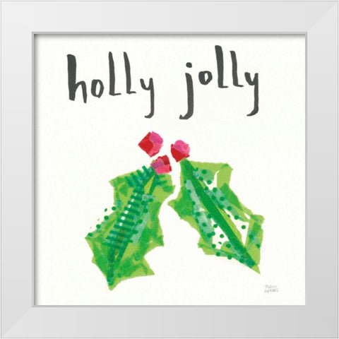 Joyful Season II White Modern Wood Framed Art Print by Averinos, Melissa