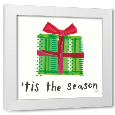 Joyful Season III White Modern Wood Framed Art Print by Averinos, Melissa