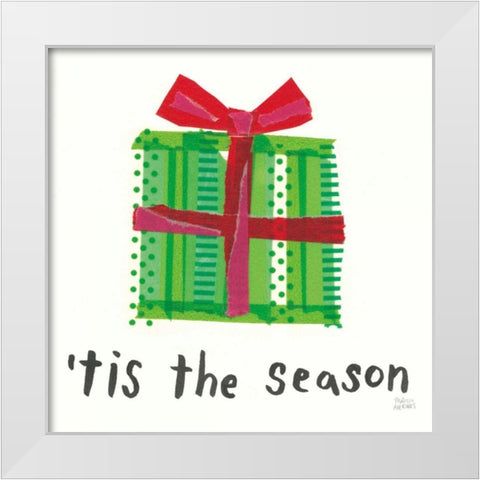 Joyful Season III White Modern Wood Framed Art Print by Averinos, Melissa