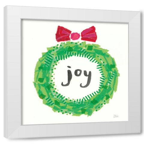 Joyful Season IV White Modern Wood Framed Art Print by Averinos, Melissa