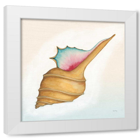 Boardwalk Murex White Modern Wood Framed Art Print by DeNeige, Elyse