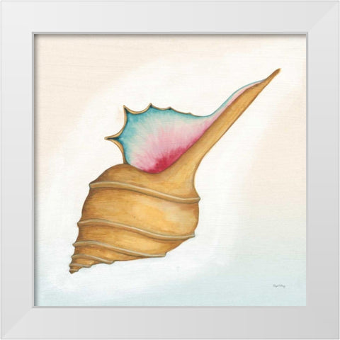 Boardwalk Murex White Modern Wood Framed Art Print by DeNeige, Elyse