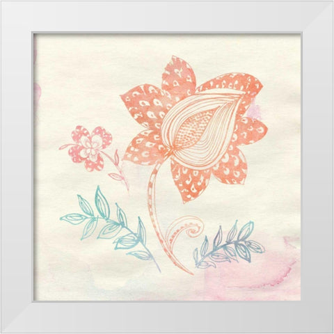 Eastern Boho I White Modern Wood Framed Art Print by Wild Apple Portfolio
