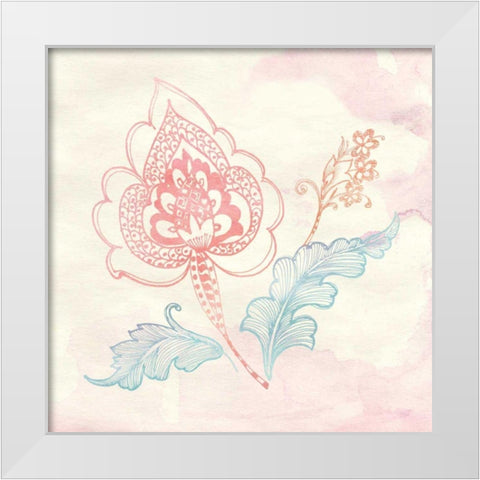 Eastern Boho II White Modern Wood Framed Art Print by Wild Apple Portfolio