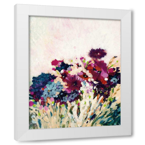 In Bloom White Modern Wood Framed Art Print by Griggs, Jan